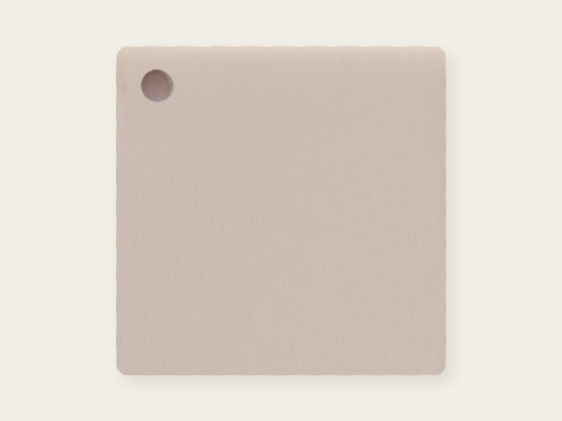 Matte-side photograph of Cloud Greige opaque DAMOYE pastel cast acrylic.