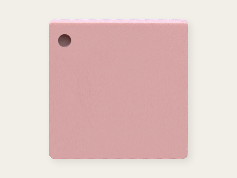 Matte-side photograph of Blush opaque DAMOYE pastel cast acrylic.