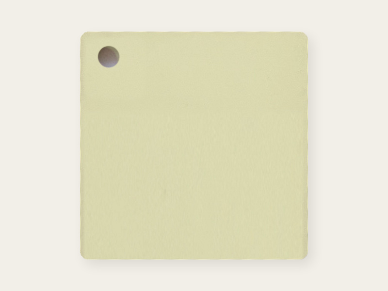Matte-side photograph of Lemon Chiffon opaque DAMOYE pastel cast acrylic.